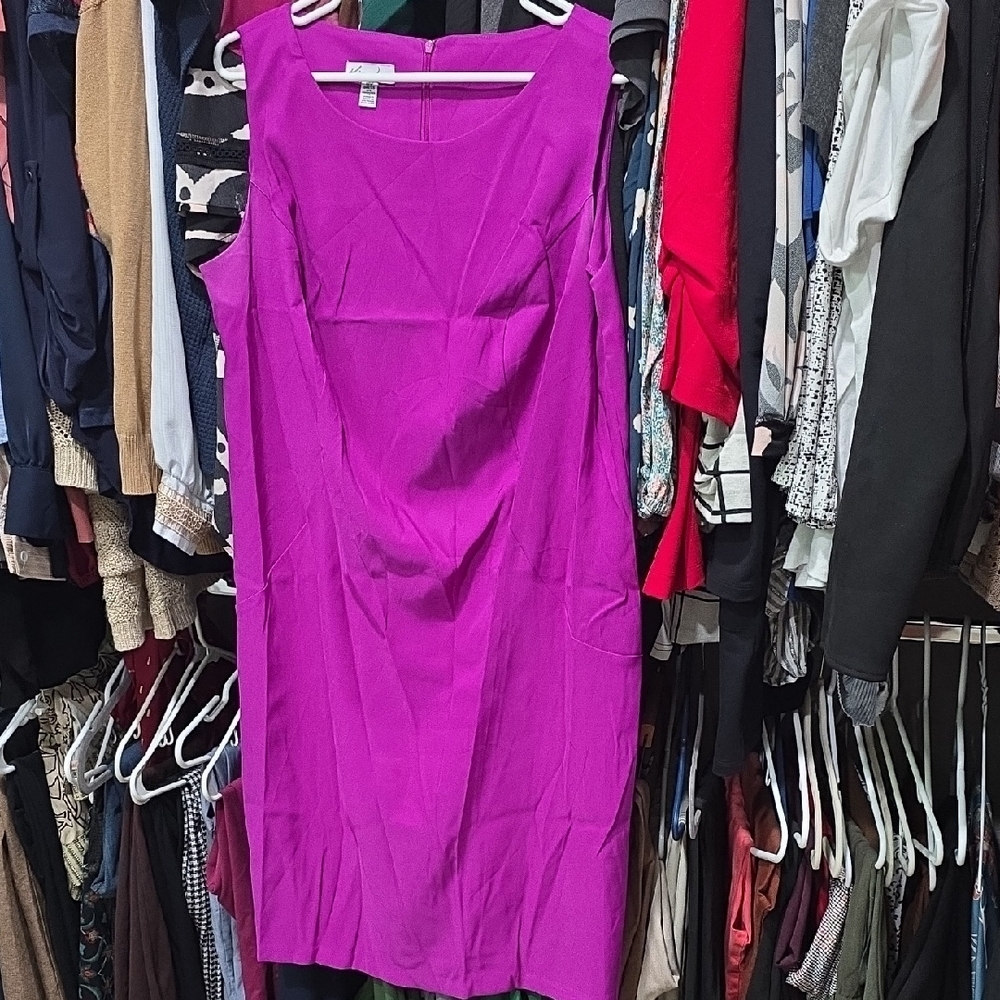 Kim Rogers Vibrant Pink Midi Dress